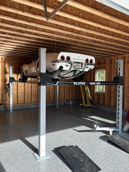 Wildfire Standard Lift 9000 LBS 4 Post configuration