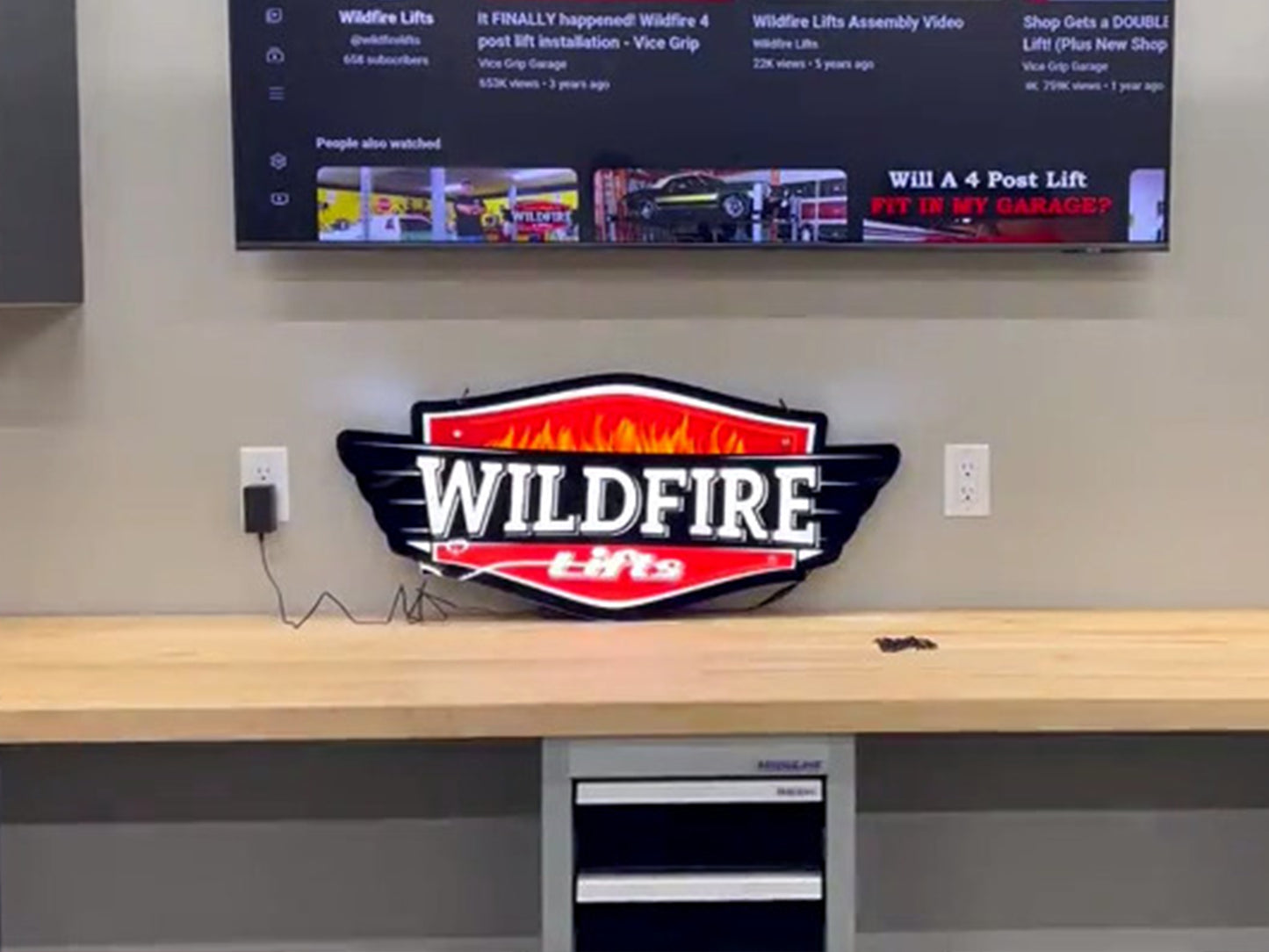 LED Wall Sign for Garage – Add Style to Your Workspace – Wildfire Lifts