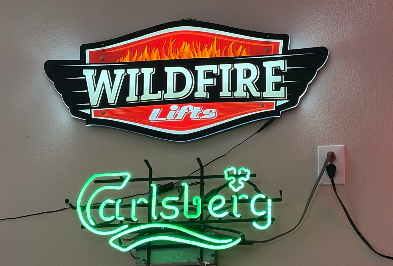 LED Wall Sign for Your Garage - Wildfire LED Logo