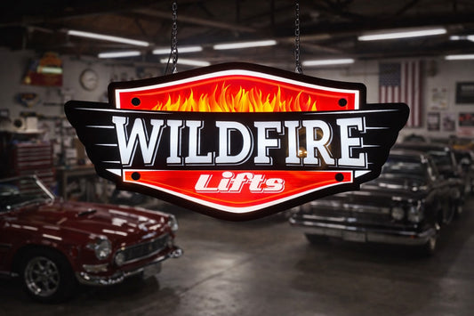 LED Wall Sign for Your Garage - Wildfire LED Logo